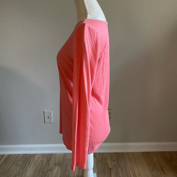 J. Crew Boatneck Long Sleeve Top Pink - Picture 3 of 7